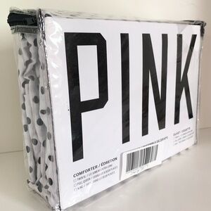 Hold 100% cotton Victoria’s Secret pink polka dot sheet set